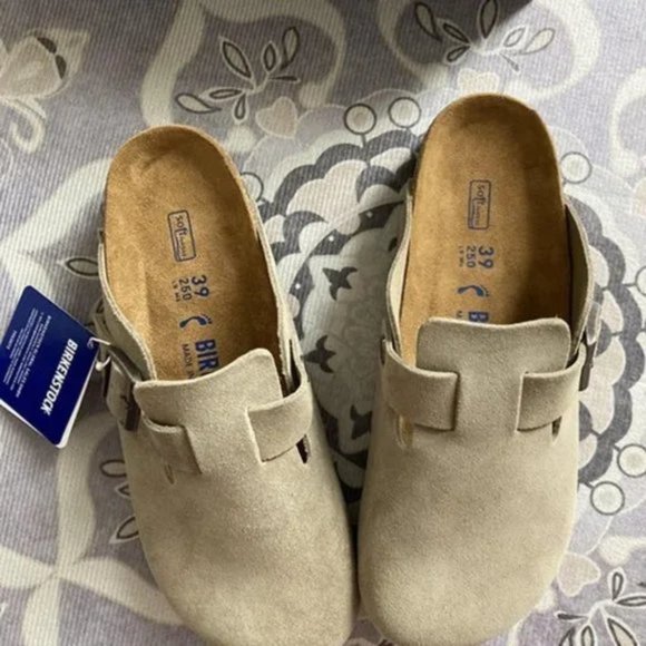 Birkenstock Clog Taupe Suede - US size 8-8.5 - Picture 5 of 12